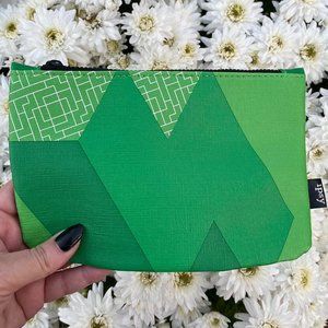 Green Tetris Mini Bag with Zipper